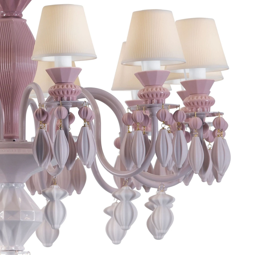 Lladrò Belle de Nuit 12-lights suspension lamp