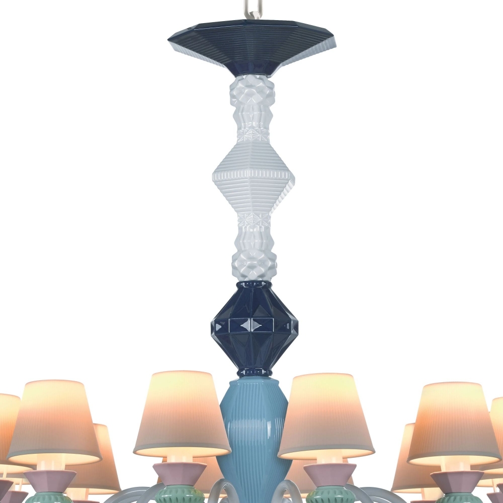 Lladrò Belle de Nuit 12-lights suspension lamp