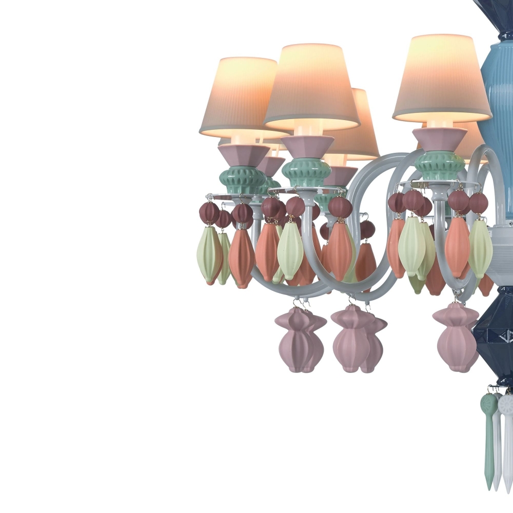 Lladrò Belle de Nuit 12-lights suspension lamp