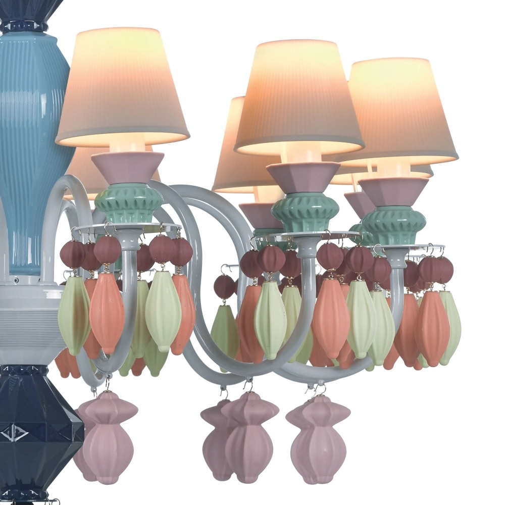 Lladrò Belle de Nuit 12-lights suspension lamp
