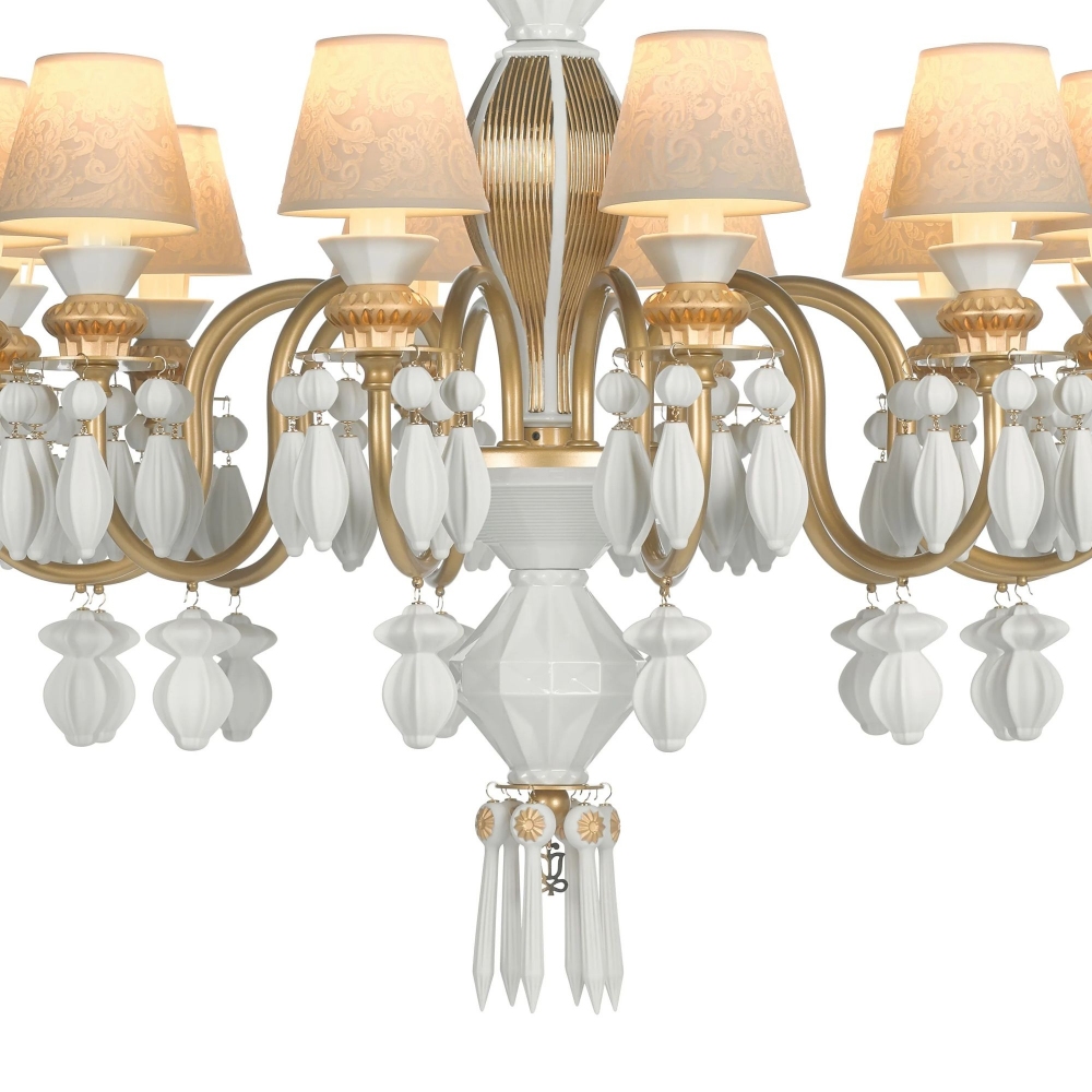 Lladrò Belle de Nuit 12-lights suspension lamp