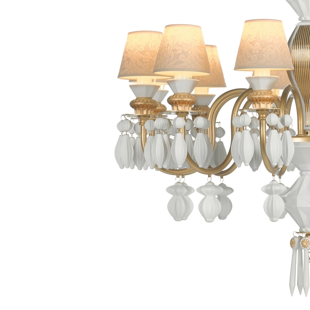 Lladrò Belle de Nuit 12-lights suspension lamp