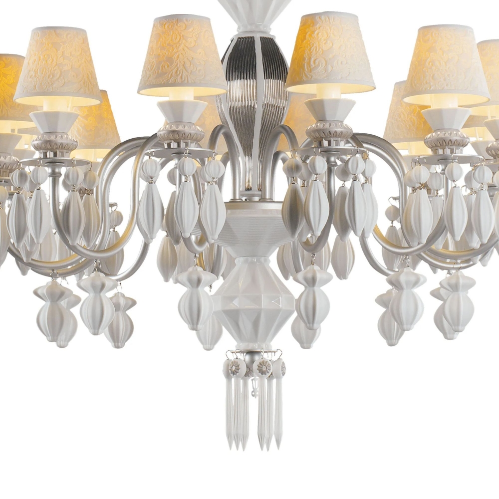 Lladrò Belle de Nuit 12-lights suspension lamp