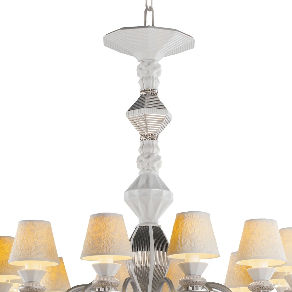 Lladrò Belle de Nuit 12-lights suspension lamp