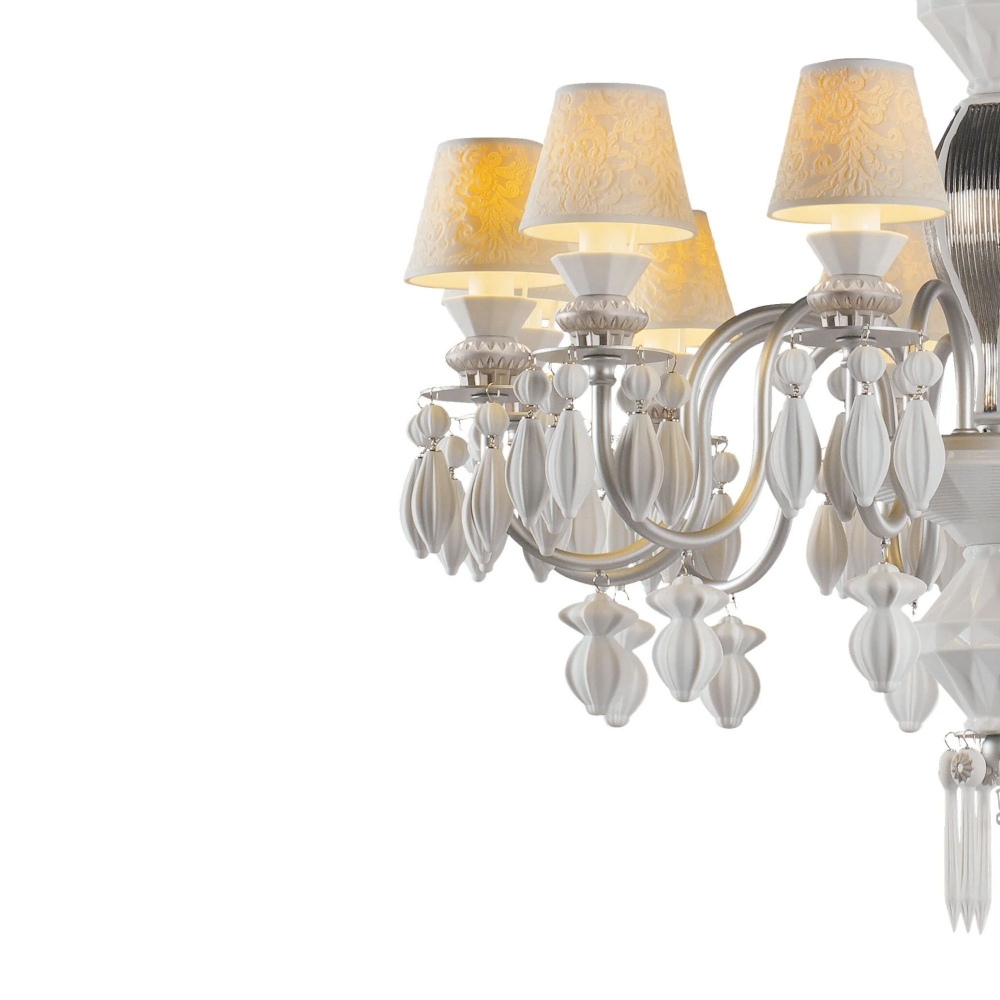 Lladrò Belle de Nuit 12-lights suspension lamp