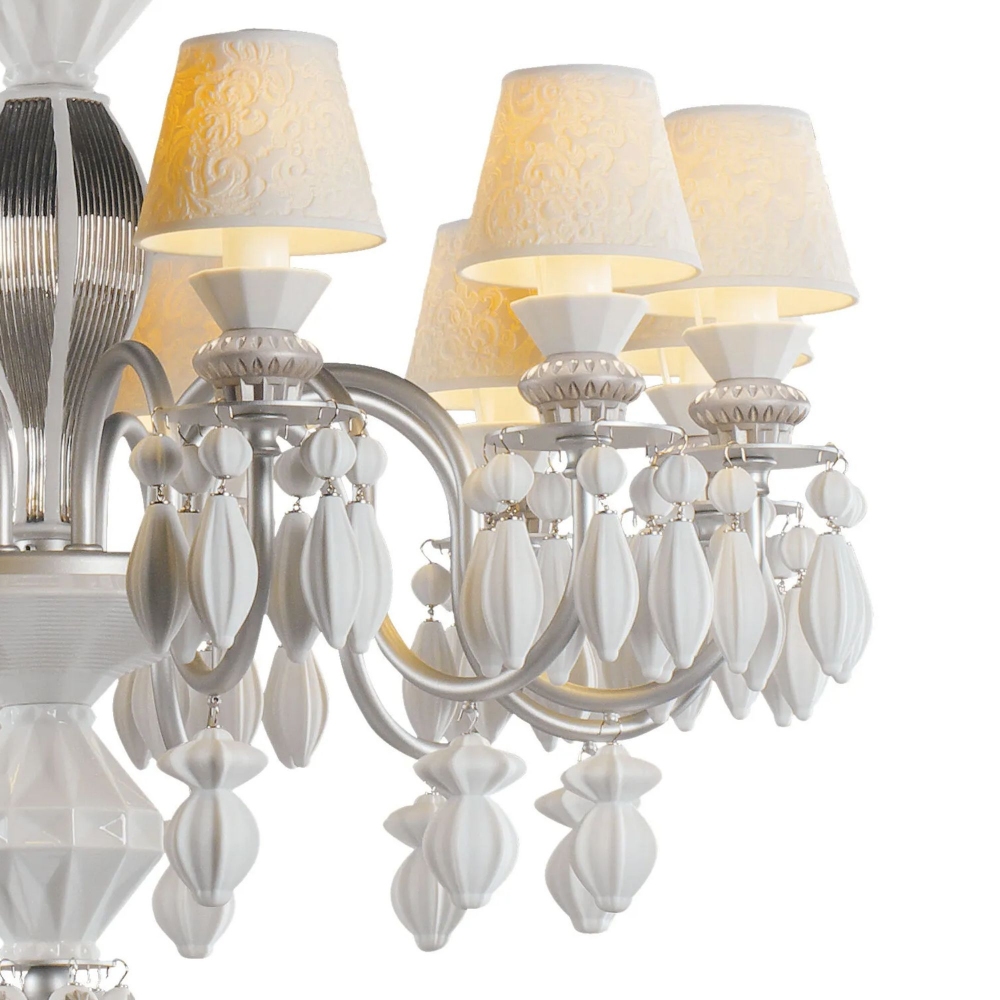 Lladrò Belle de Nuit 12-lights suspension lamp
