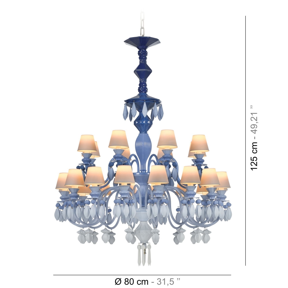 Lladrò Belle de Nuit 24-lights suspension lamp