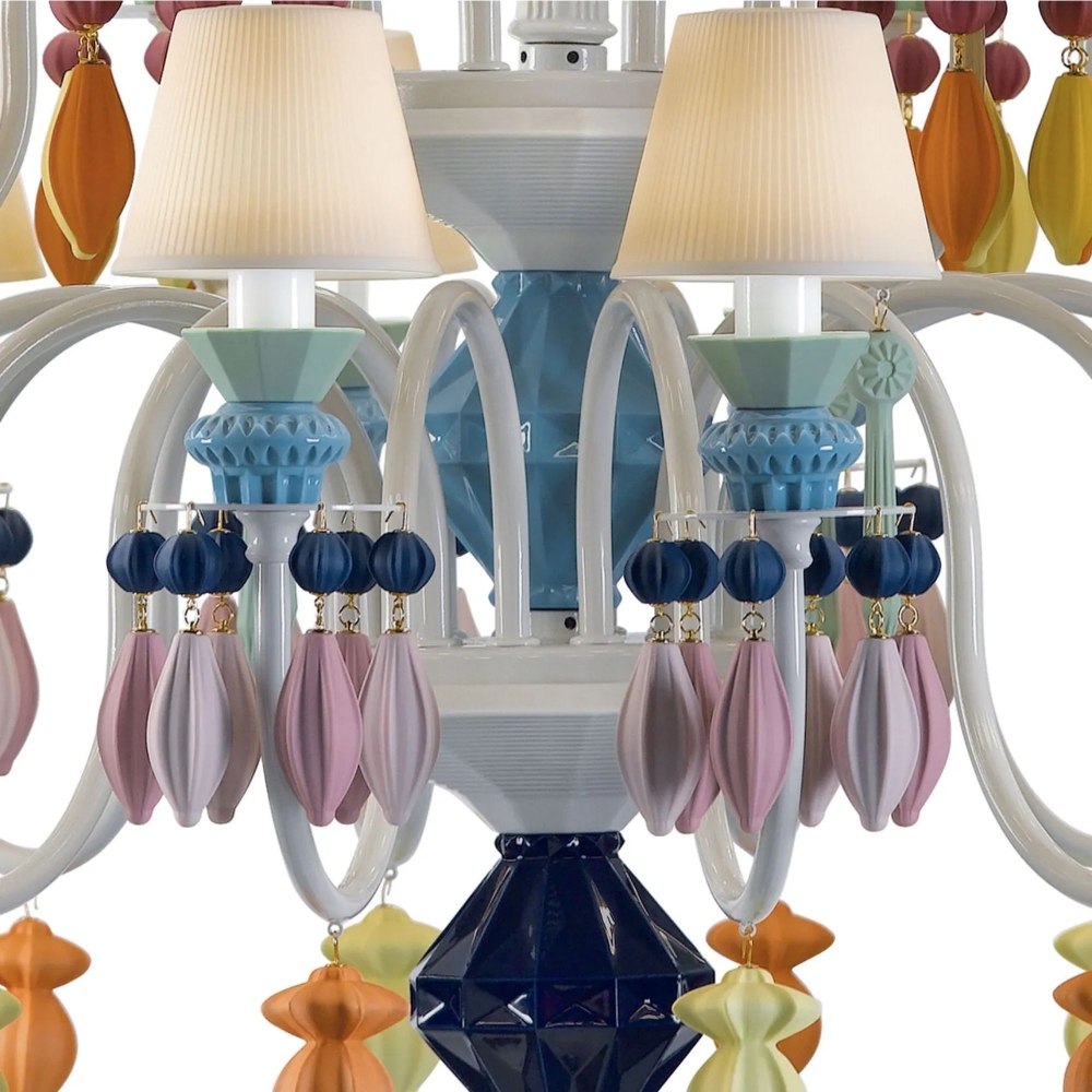 Lladrò Belle de Nuit 24-lights suspension lamp