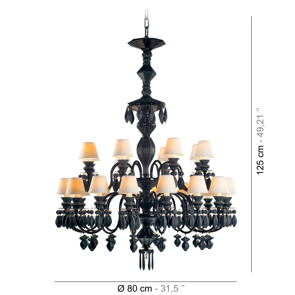 Lladrò Belle de Nuit 24-lights suspension lamp