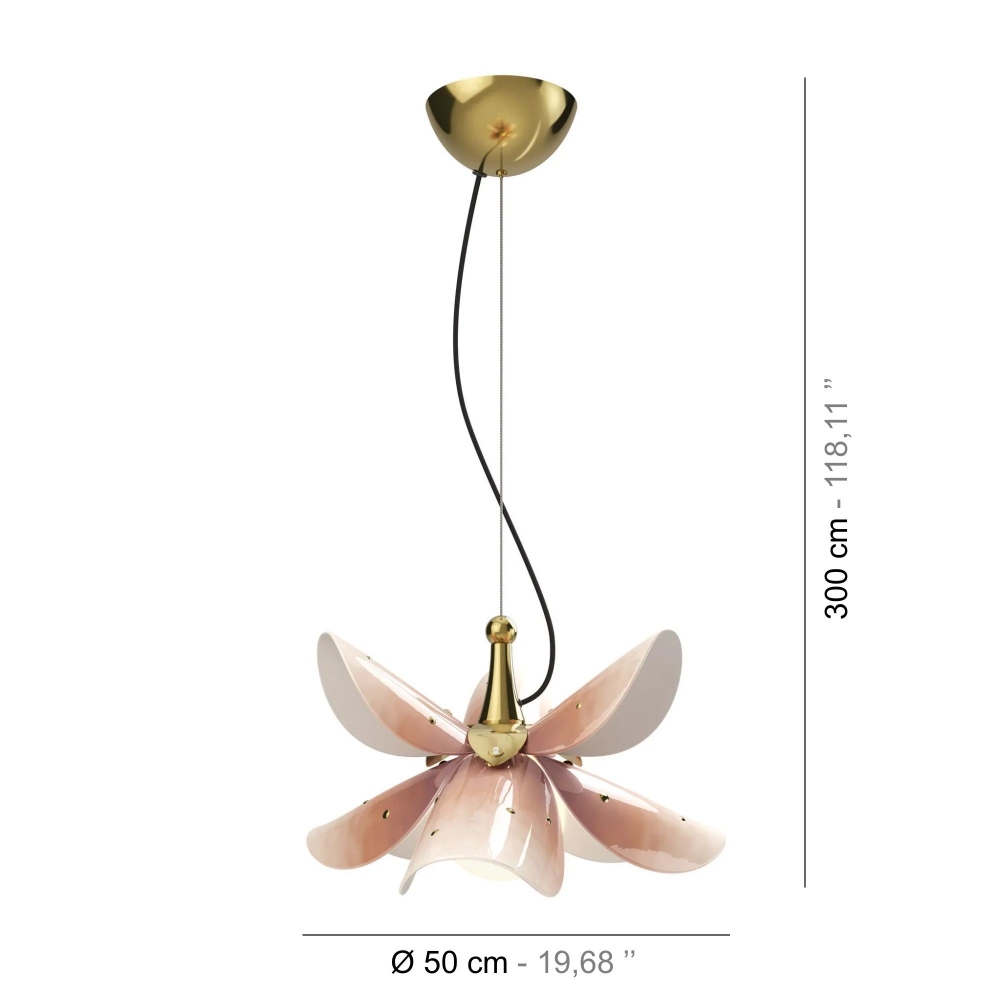 Lladrò Blossom Suspension Lamp