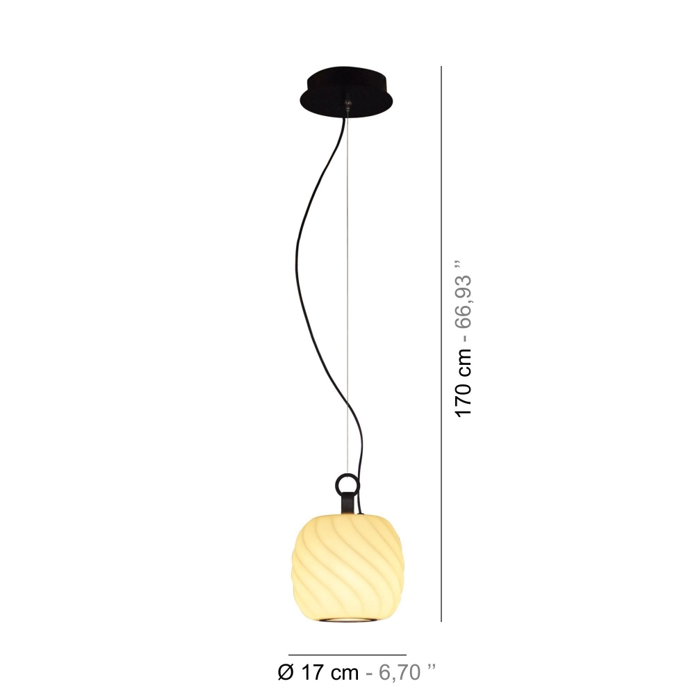 Lladrò Ice Cream Suspension Lamp