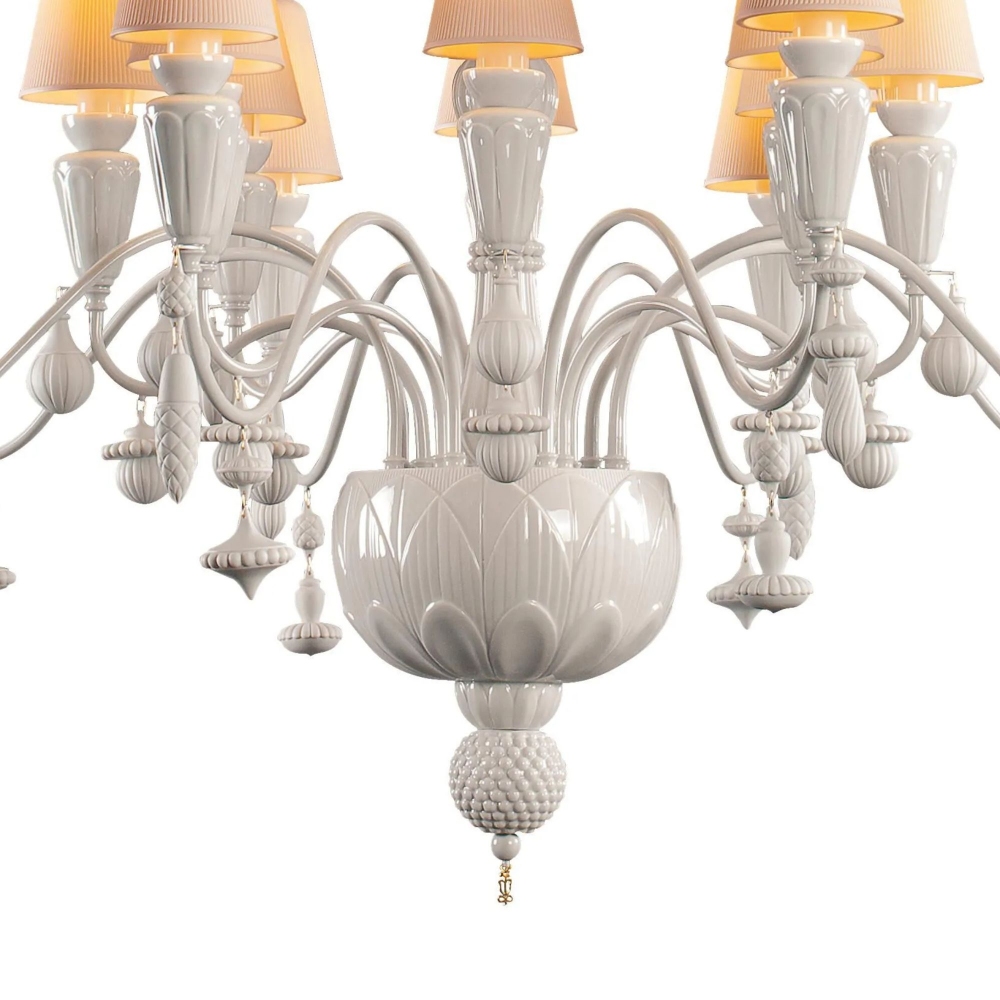 Lladrò Ivy & Seed suspension lamp with 16 lights / Medium