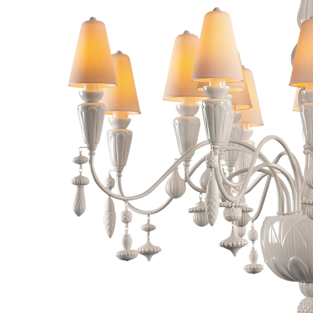 Lladrò Ivy & Seed suspension lamp with 16 lights / Medium