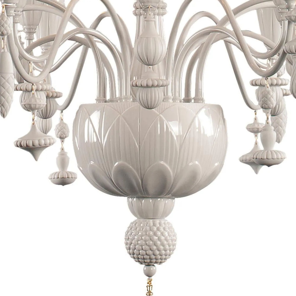 Lladrò Ivy & Seed suspension lamp with 16 lights / Medium