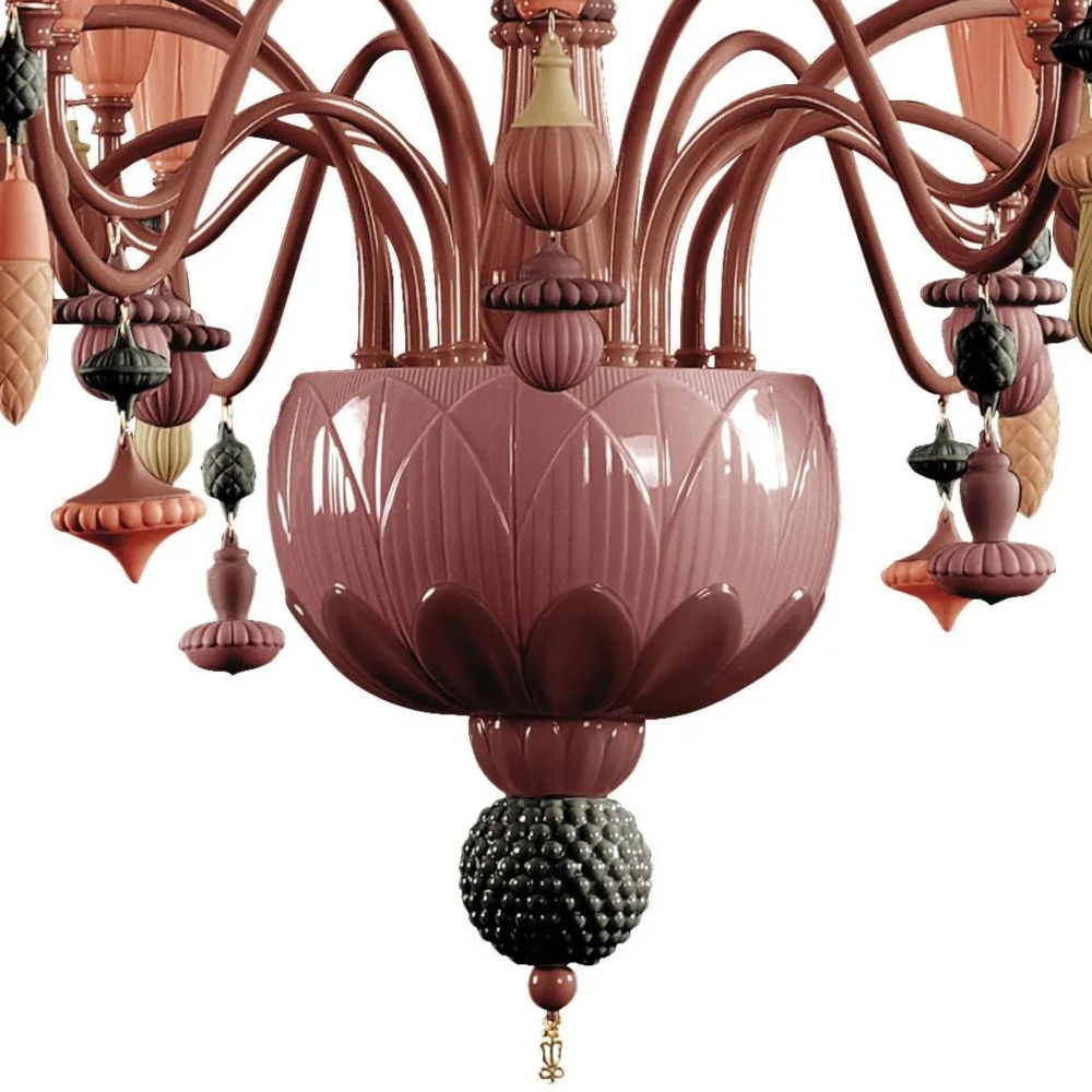Lladrò Ivy & Seed suspension lamp with 16 lights / Medium