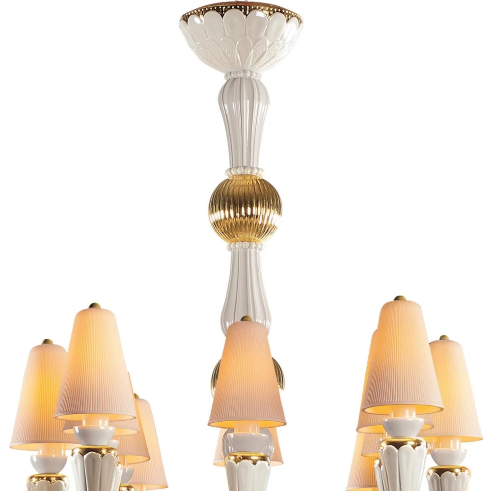 Lladrò Ivy & Seed suspension lamp with 16 lights / Medium