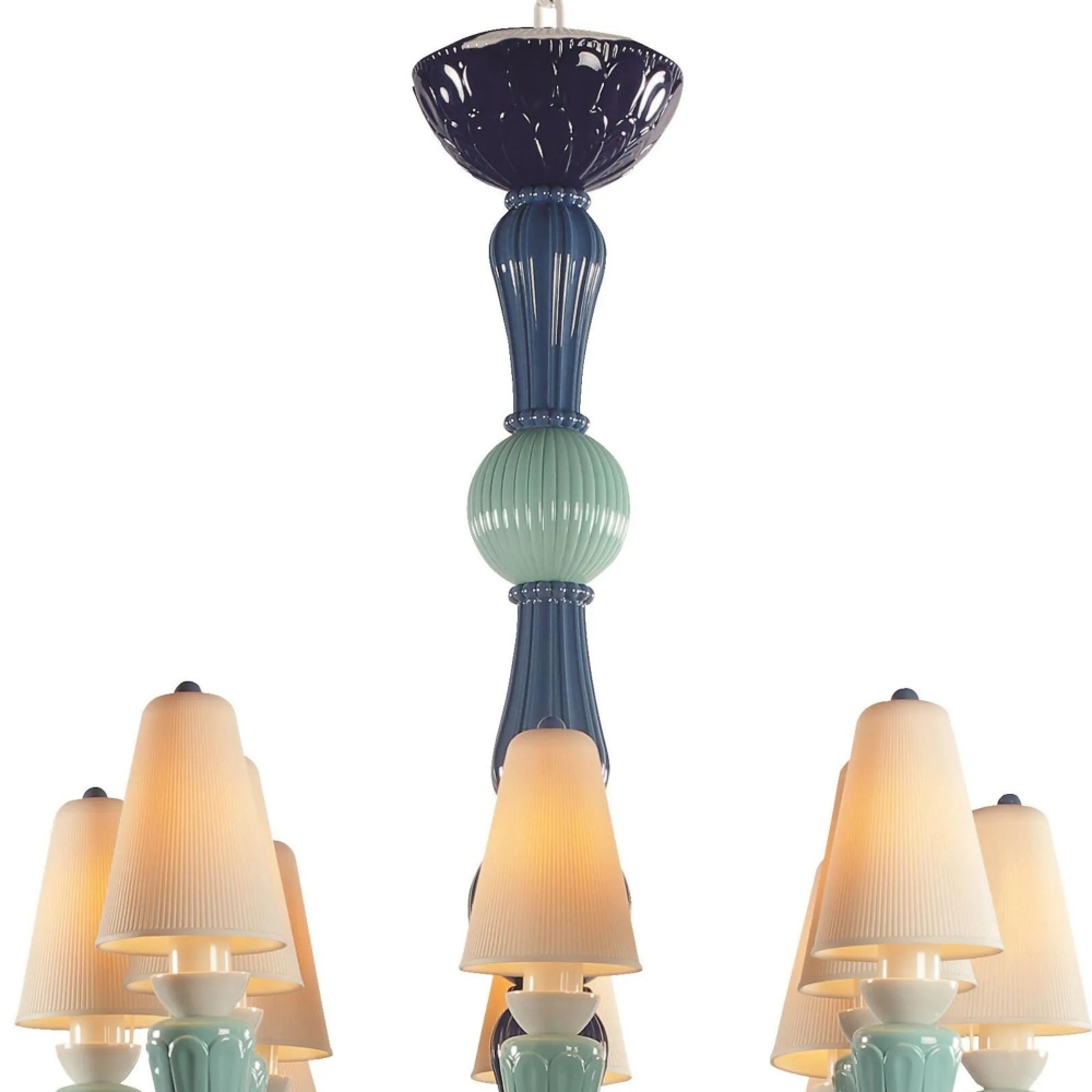 Lladrò Ivy & Seed suspension lamp with 16 lights / Medium