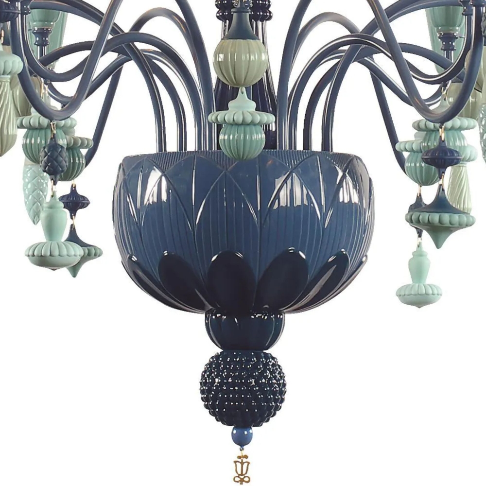 Lladrò Ivy & Seed suspension lamp with 16 lights / Medium