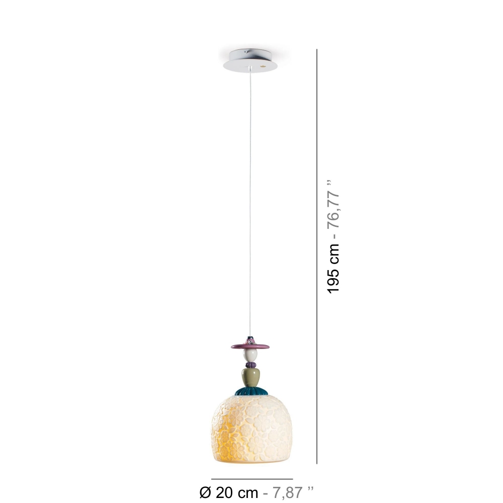 Lladrò Mademoiselle Annette Suspension Lamp