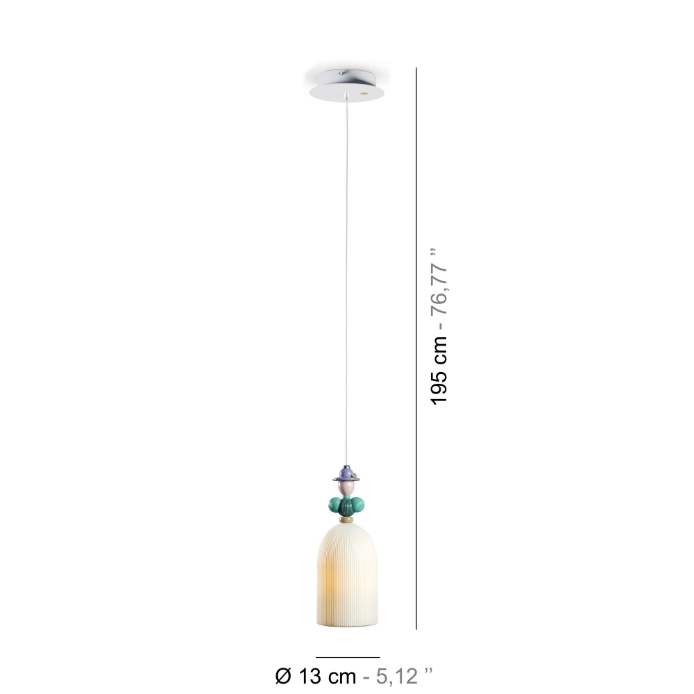 Lladrò Mademoiselle Béatrice Suspension Lamp