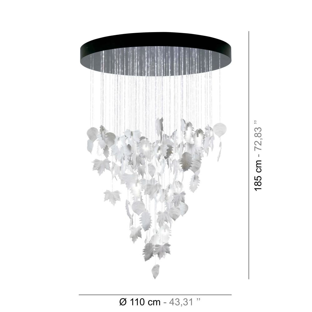 Lladrò Magic forest Suspension Lamp 110 cm