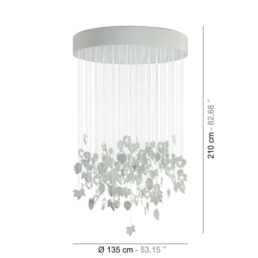 Lladrò Magic forest Suspension Lamp 135 cm