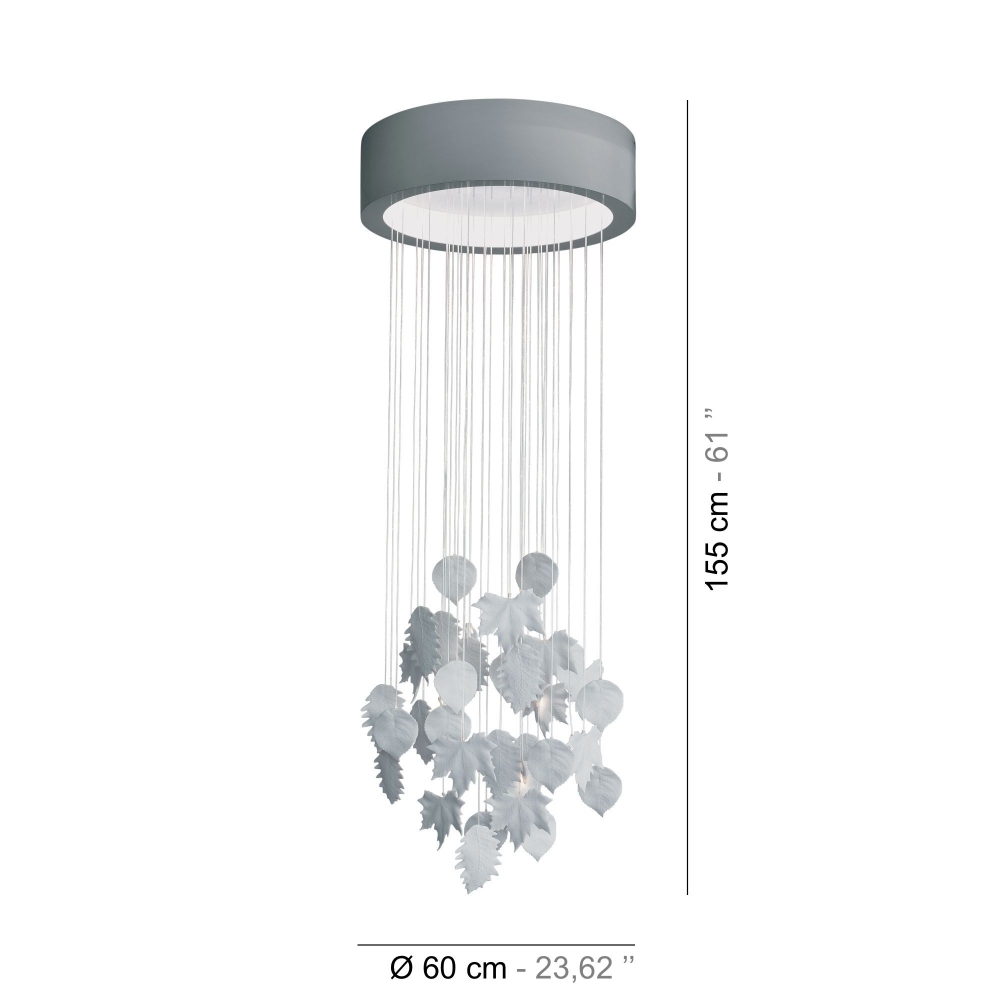 Lladrò Lampada a sospensione Magic forest cm. 60