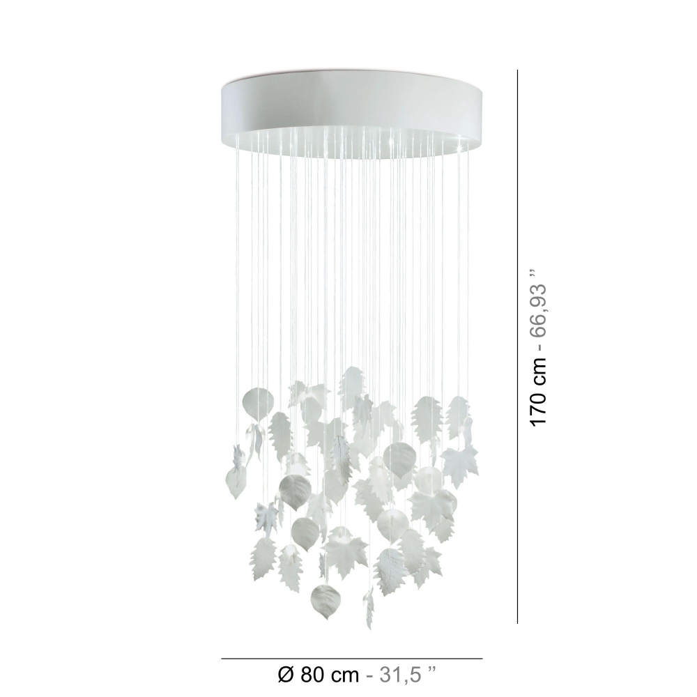 Lladrò Magic forest Suspension Lamp 80 cm