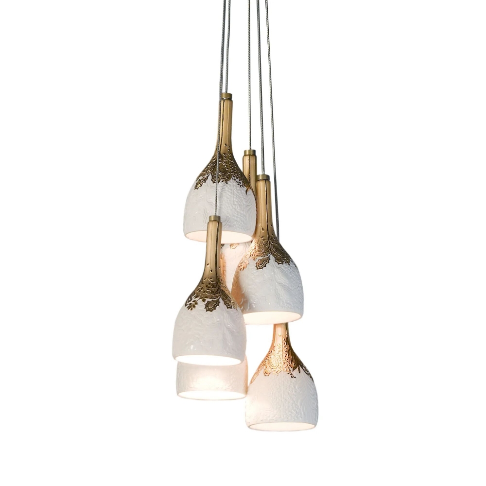 Lladrò Lampada a sospensione Naturo 6...