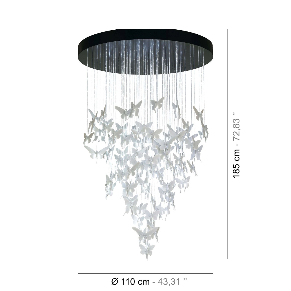 Lladrò Niagara Suspension Lamp 110 cm