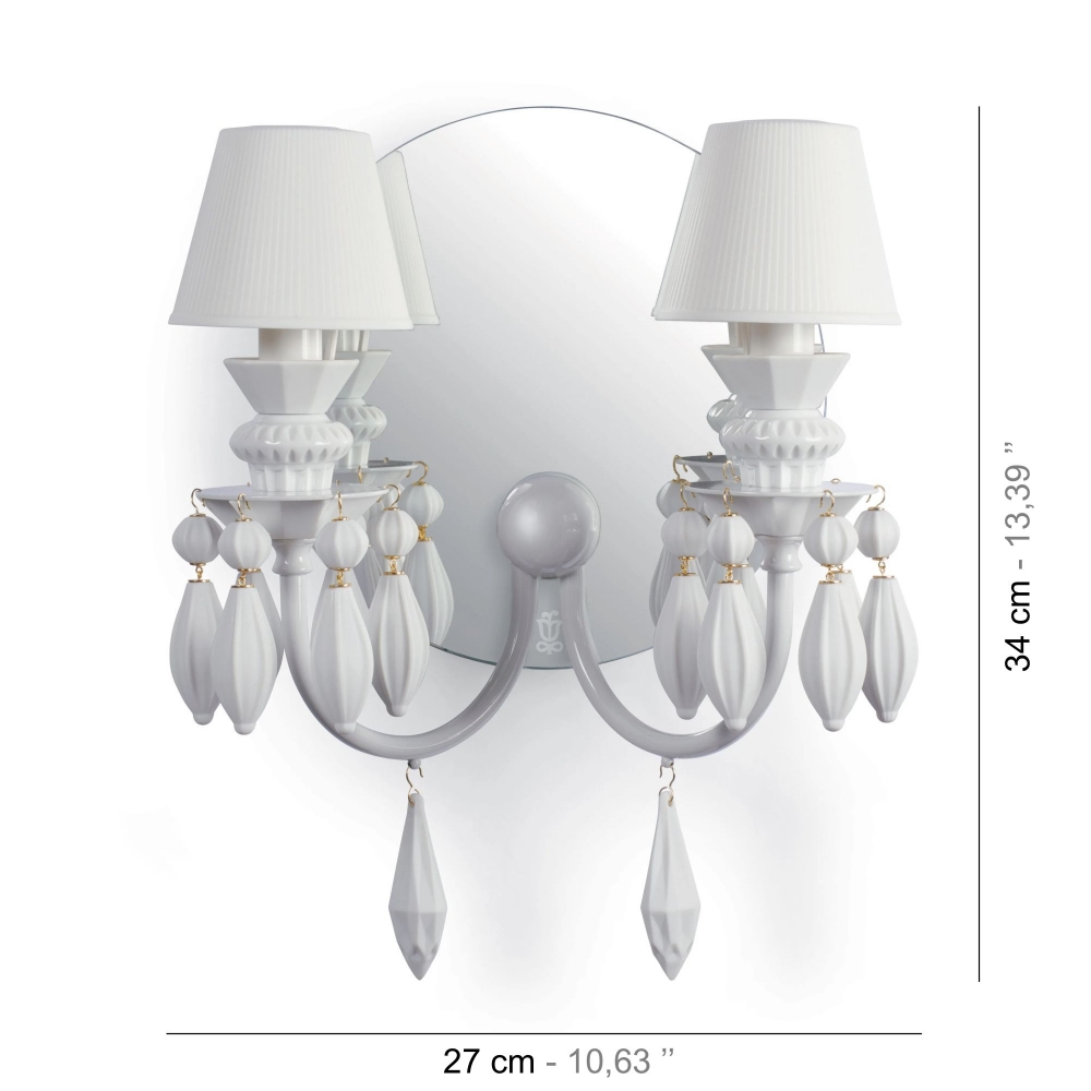 Lladrò Lampada da parete Belle de Nuit 2 luci