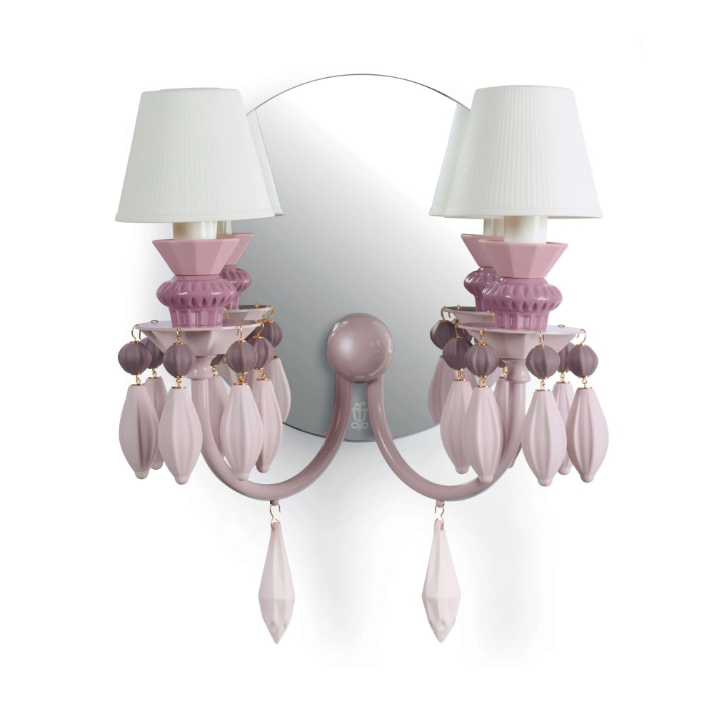 Lladrò Belle de Nuit 2-lights wall lamp