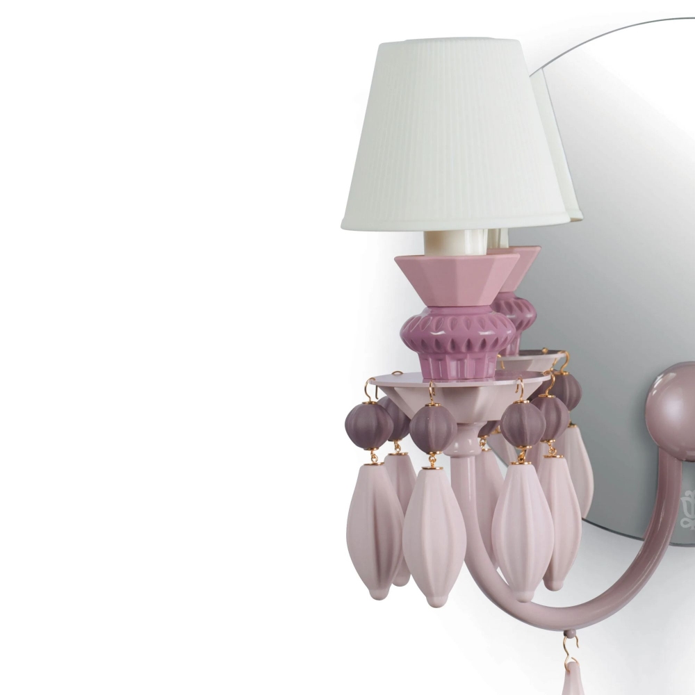 Lladrò Belle de Nuit 2-lights wall lamp