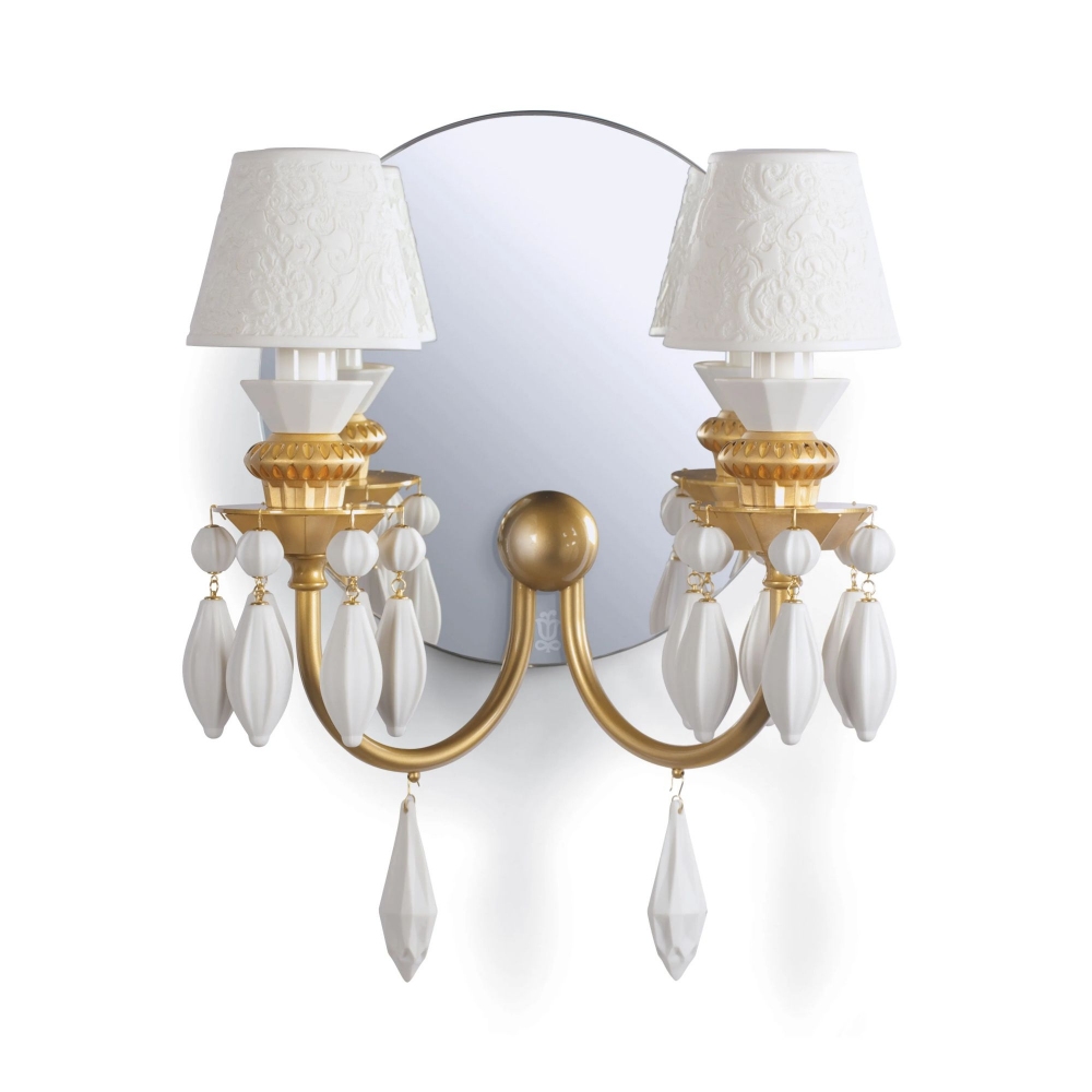 Lladrò Belle de Nuit 2-lights wall lamp