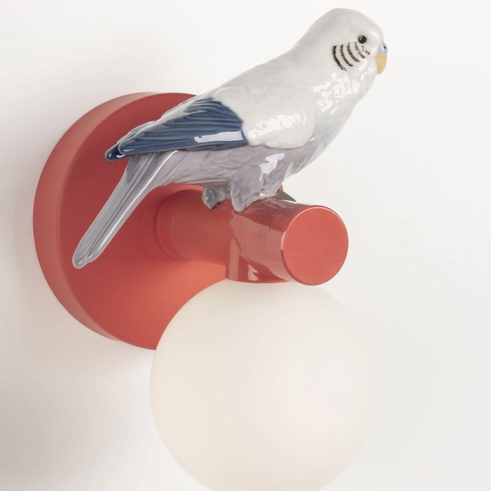 Lladrò Lampada da parete Parrot destra