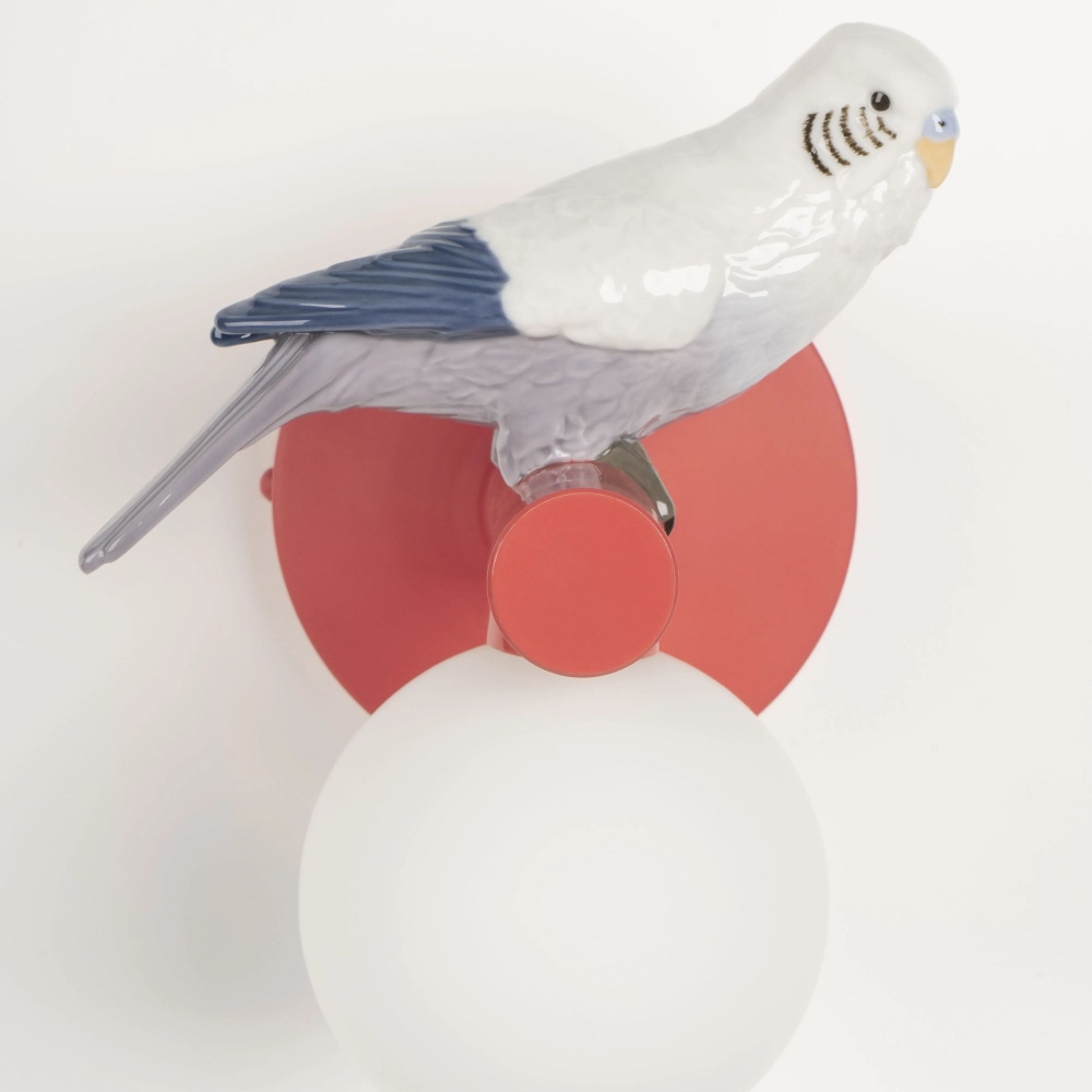 Lladrò Lampada da parete Parrot destra
