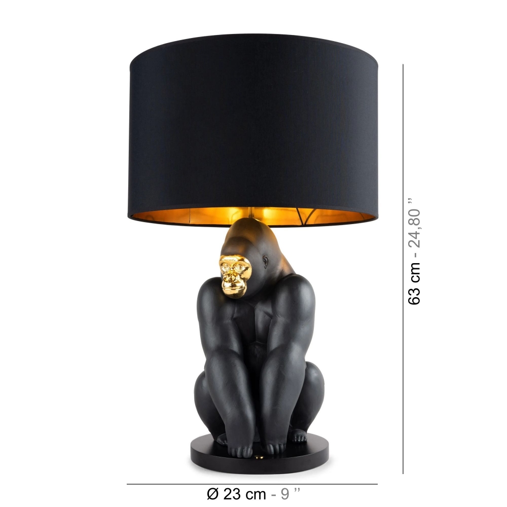 Lladrò Gorilla Table Lamp