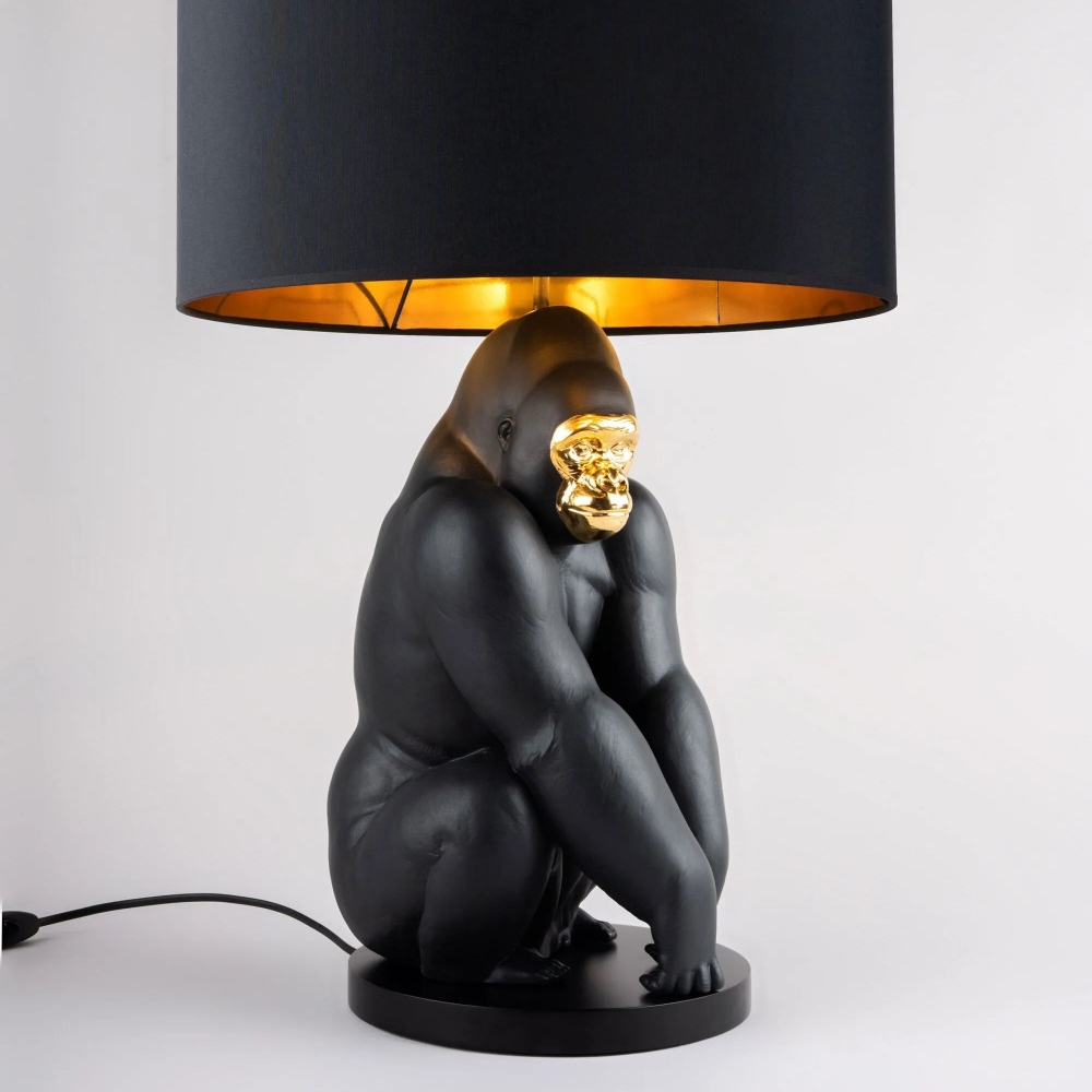 Lladrò Gorilla Table Lamp
