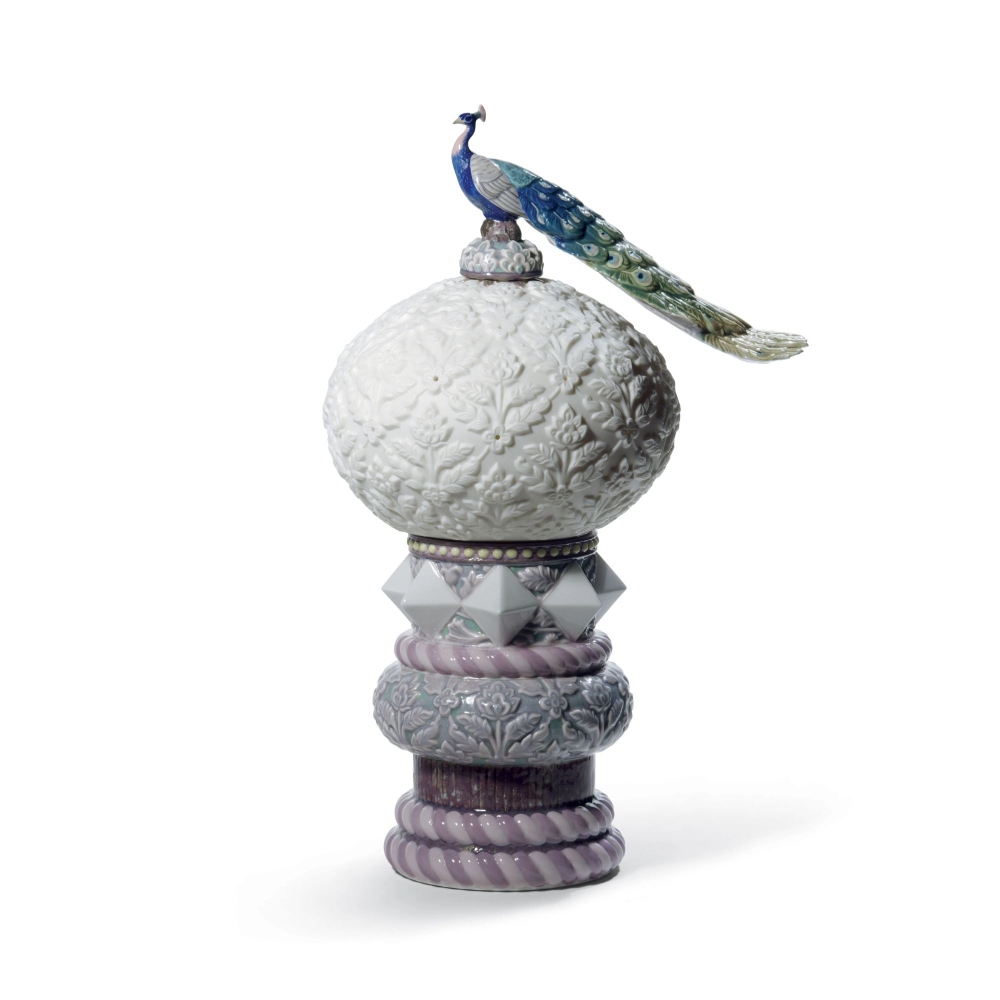 Lladrò Lampada da tavolo Pavone Reale