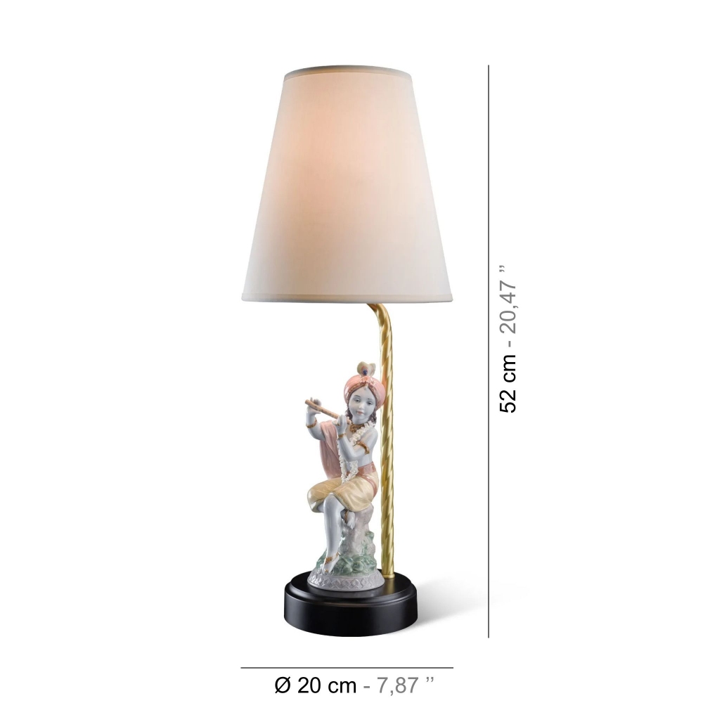Lladrò Piccolo Lord Krishna Table Lamp