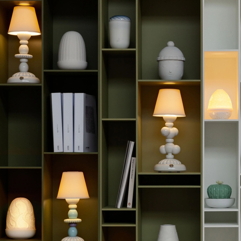Lladrò Lampada da tavolo senza fili Firefly Cactus