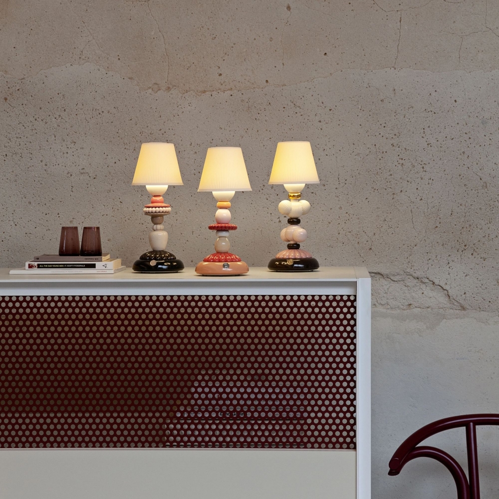 Lladrò Lampada da tavolo senza fili Firefly Sunflower