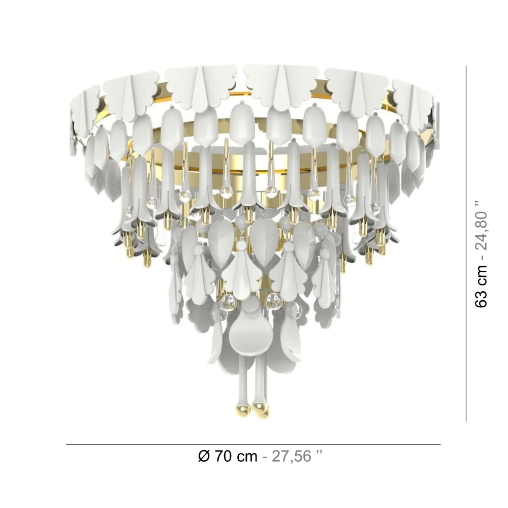 Lladrò Lampadario Seasons cm. 70