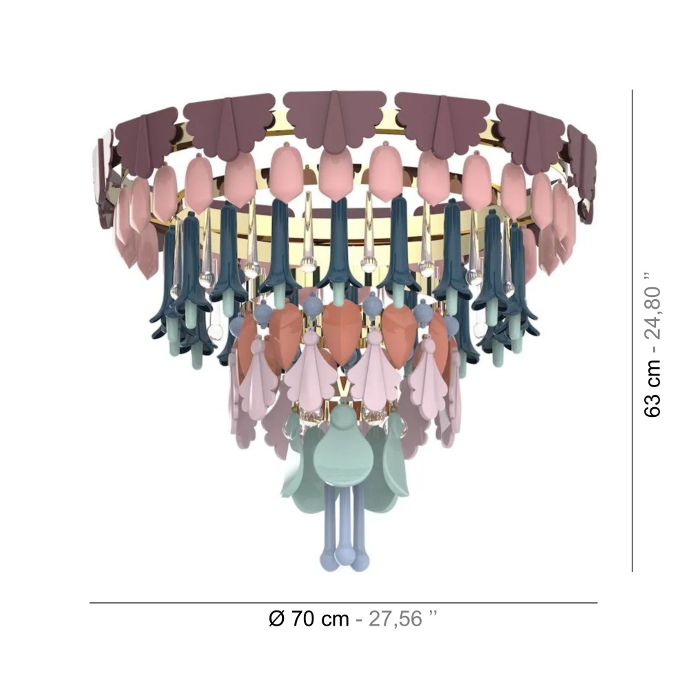 Lladrò Lampadario Seasons cm. 70