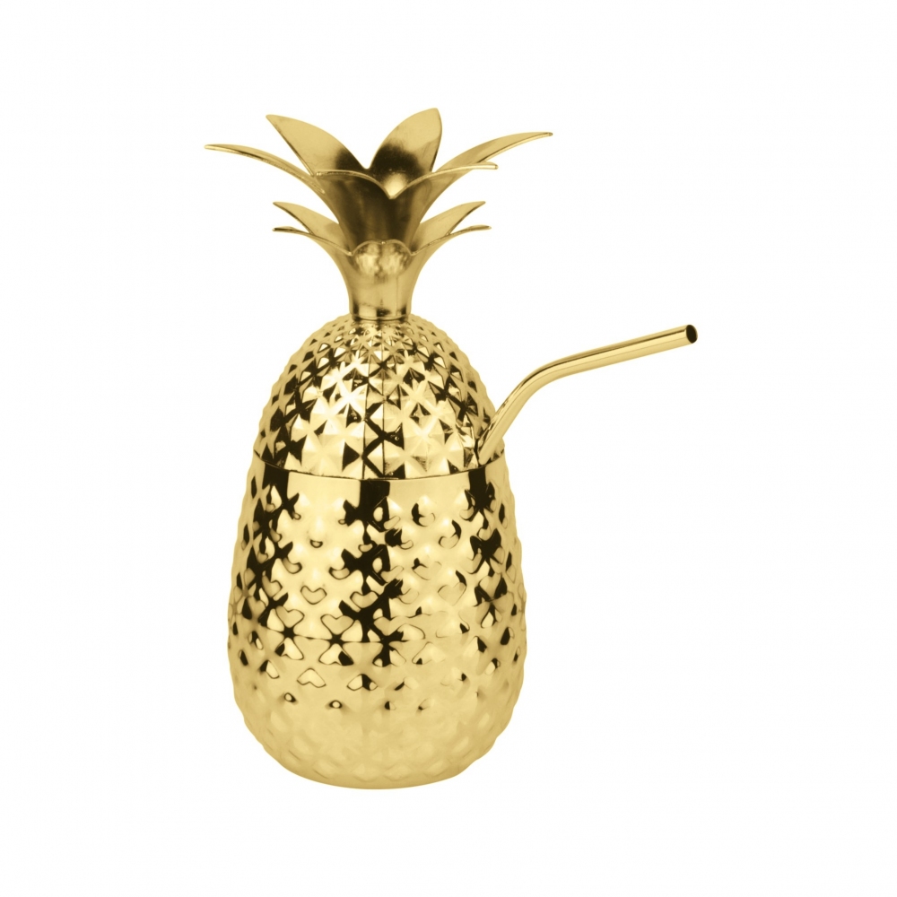 Paderno ananas cup with straw 500 ml