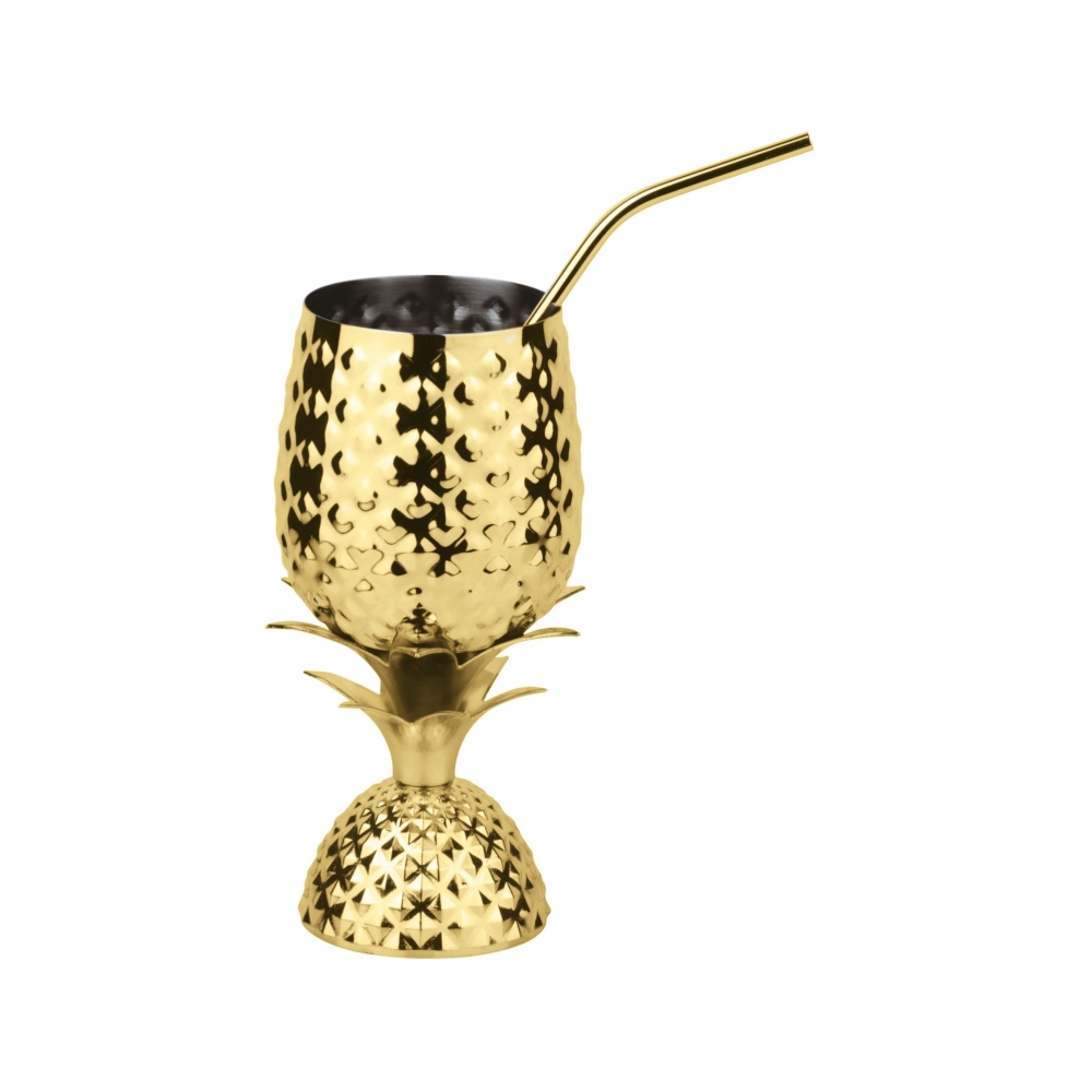 Paderno Coppa ananas con cannuccia 500 ml