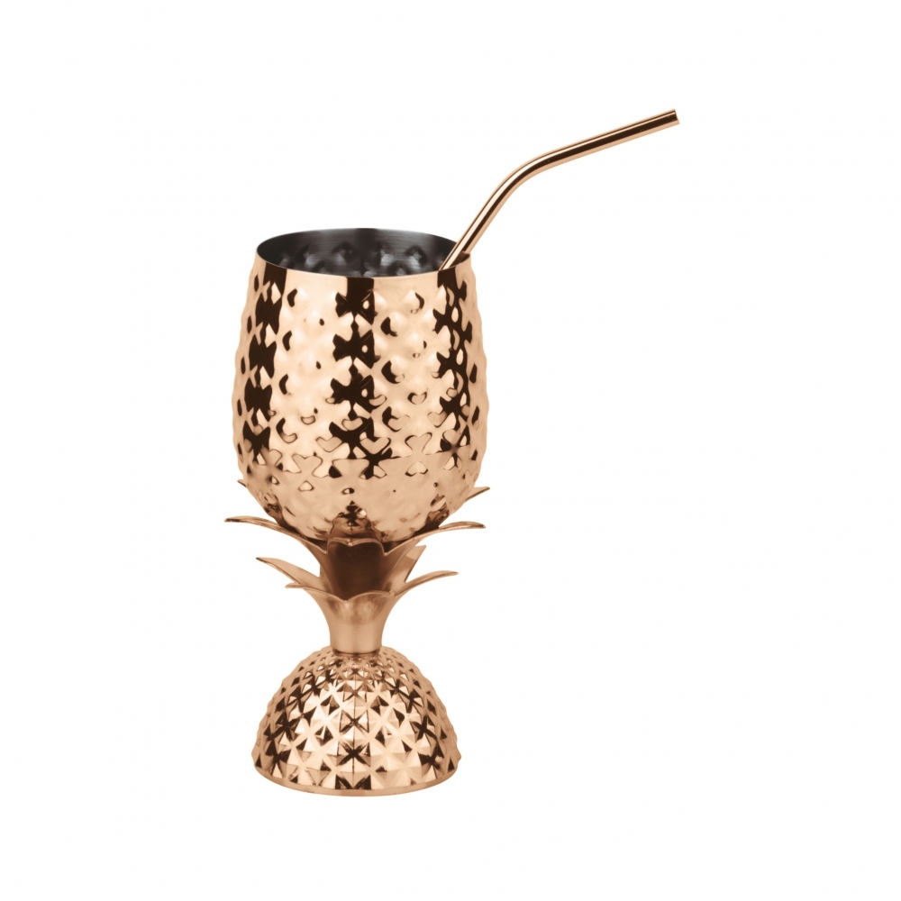 Paderno Coppa ananas con cannuccia 500 ml