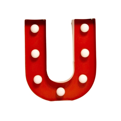 Pusher Lettera U Luminosa Star Light