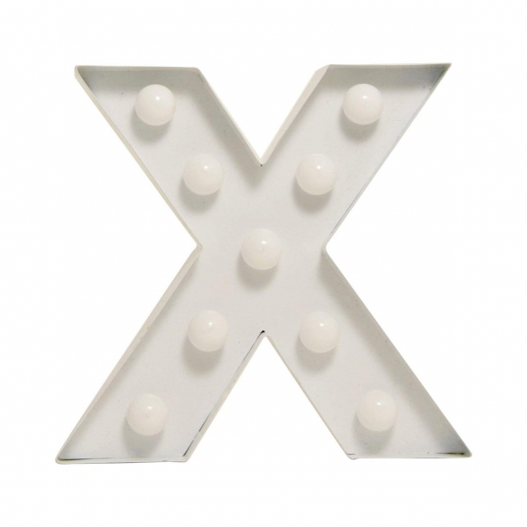 Pusher Lettera X Luminosa Star Light