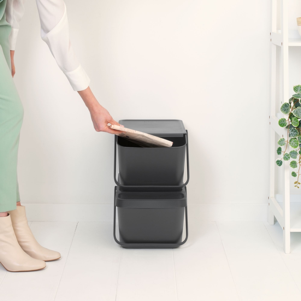 Brabantia Pattumiera impilabile Sort & Go